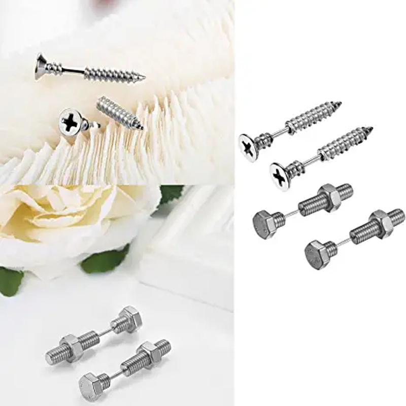 2-3 Pairs Punk Pointed Screw B - Body Jewelry Changing Kit ulasan dan harga