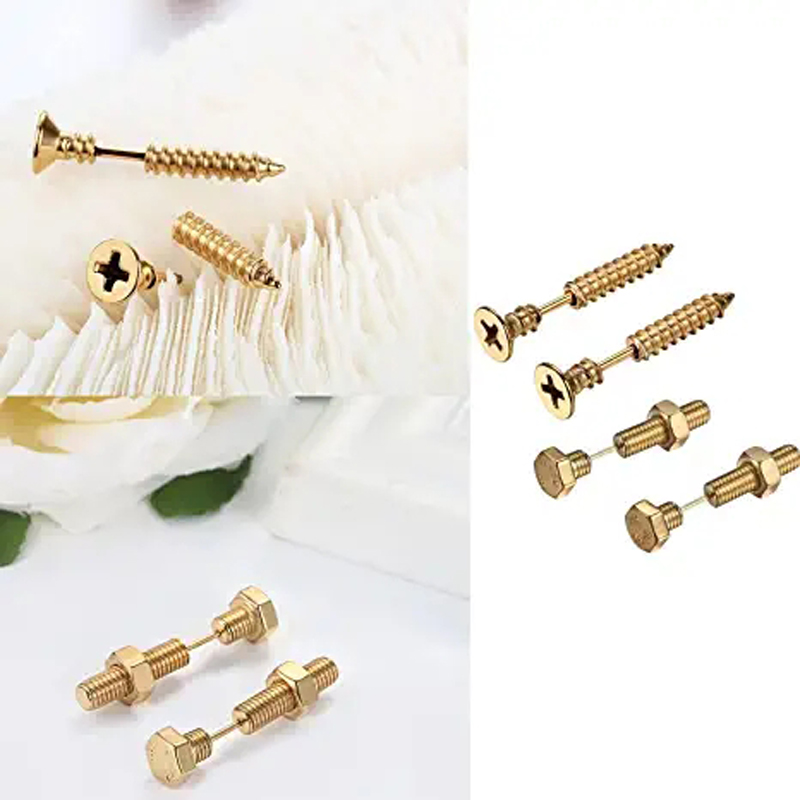 2-3 Pairs Punk Pointed Screw B - Body Jewelry Changing Kit ulasan dan harga