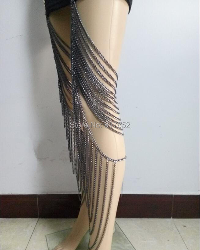 Fashion WRB89 Women Gold colou - Body Jewelry Thigh Chain ulasan dan harga