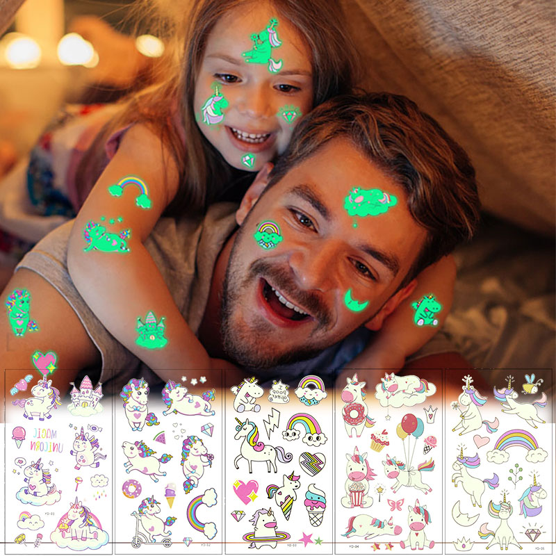 Unicorn Themed Toys Sets Rainb - Body Jewelry Tattoo ulasan dan harga