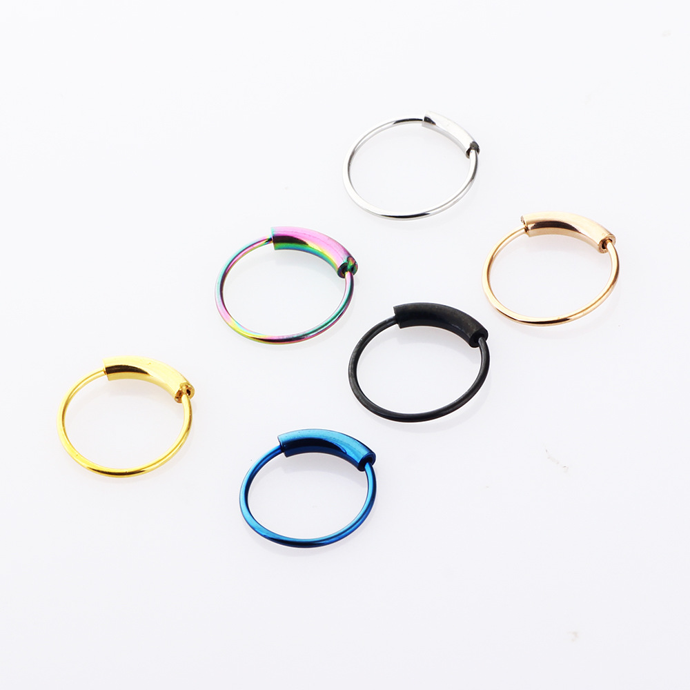 3pcs/lot 316L Surgical Steel S - Body Jewelry Nose Ring ulasan dan harga