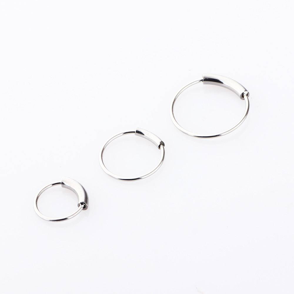 3pcs/lot 316L Surgical Steel S - Body Jewelry Nose Ring ulasan dan harga