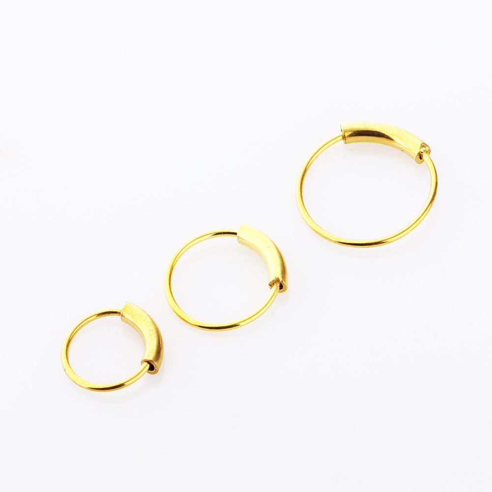 3pcs/lot 316L Surgical Steel S - Body Jewelry Nose Ring ulasan dan harga
