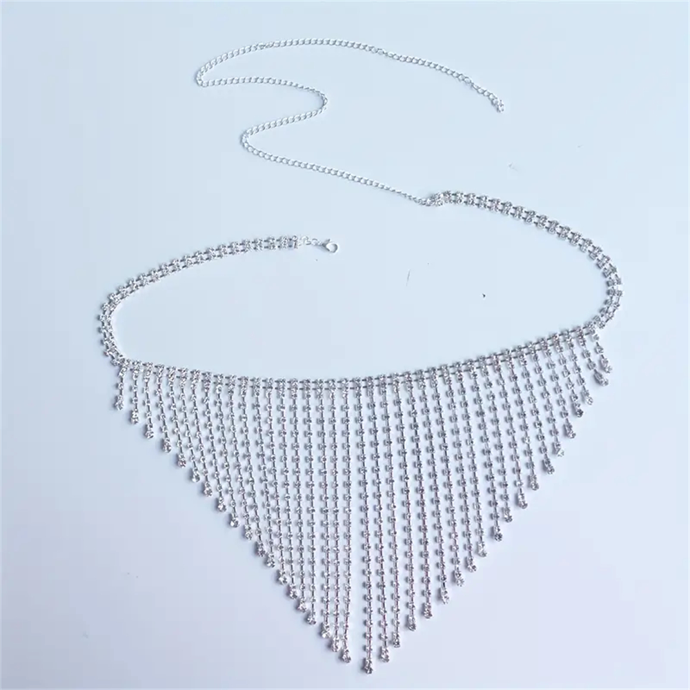 Gold Silver  Tassel Waist Chai - Body Jewelry Art ulasan dan harga