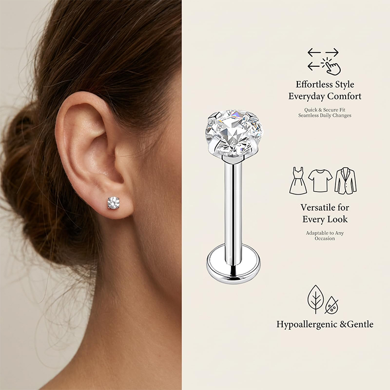 20G/18G/16G Surgical Stainless - Body Jewelry Nose Ring ulasan dan harga